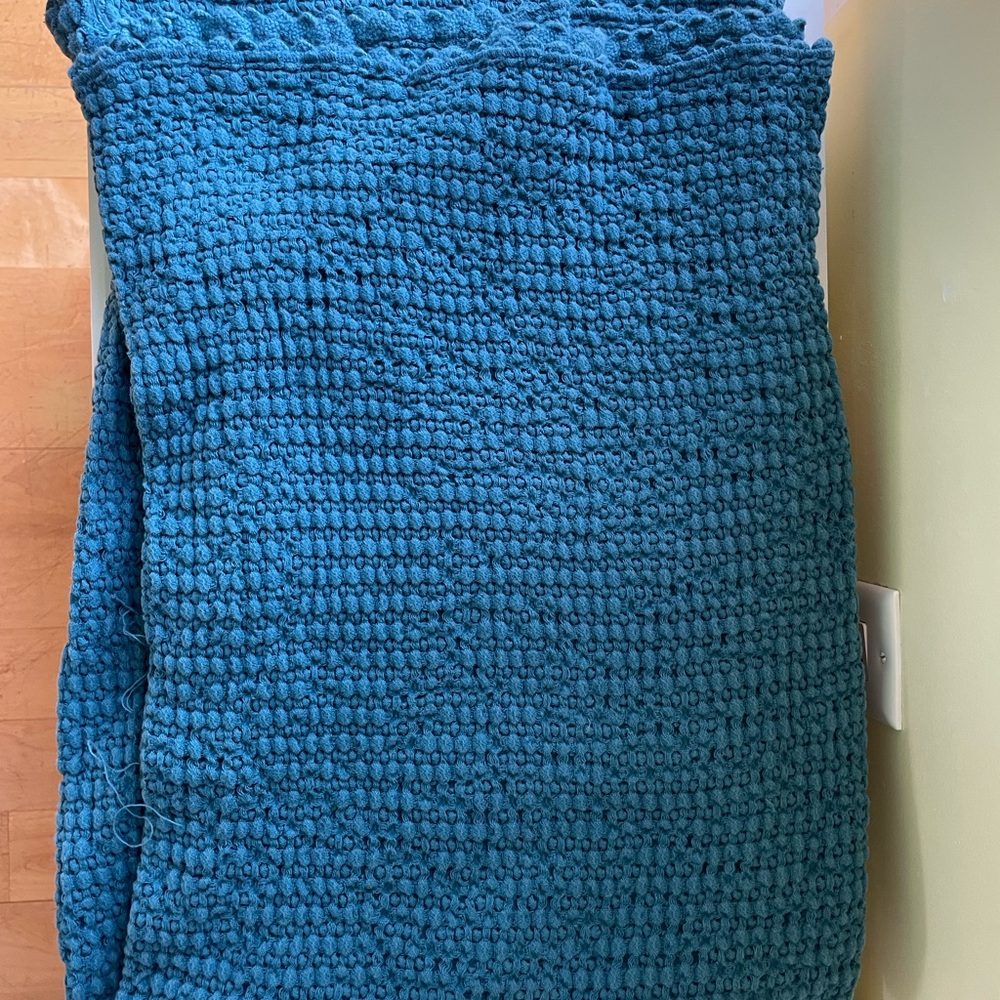 Fin and Vince Waffle Throw Blanket